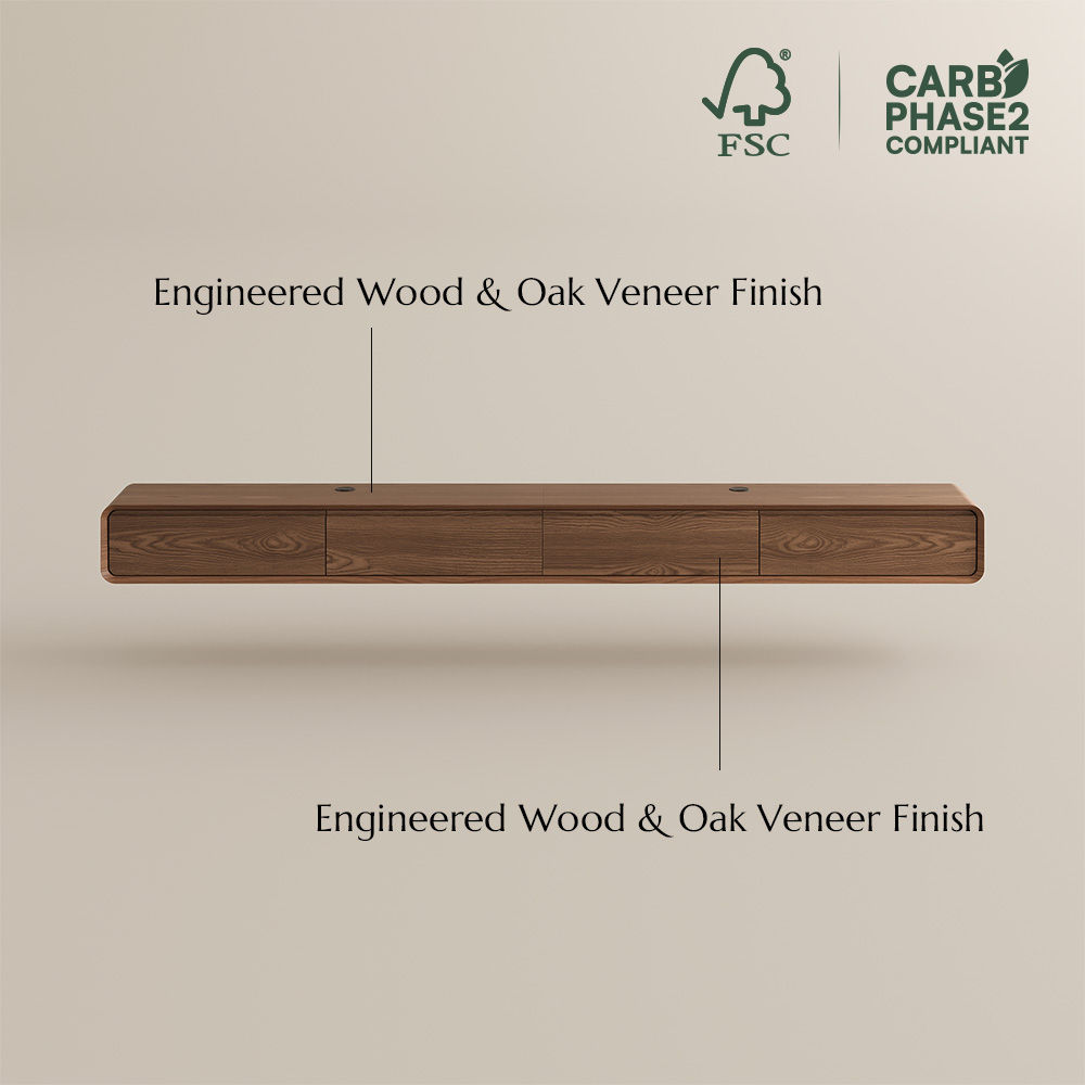 Large Dark Wood MDF TV Stands