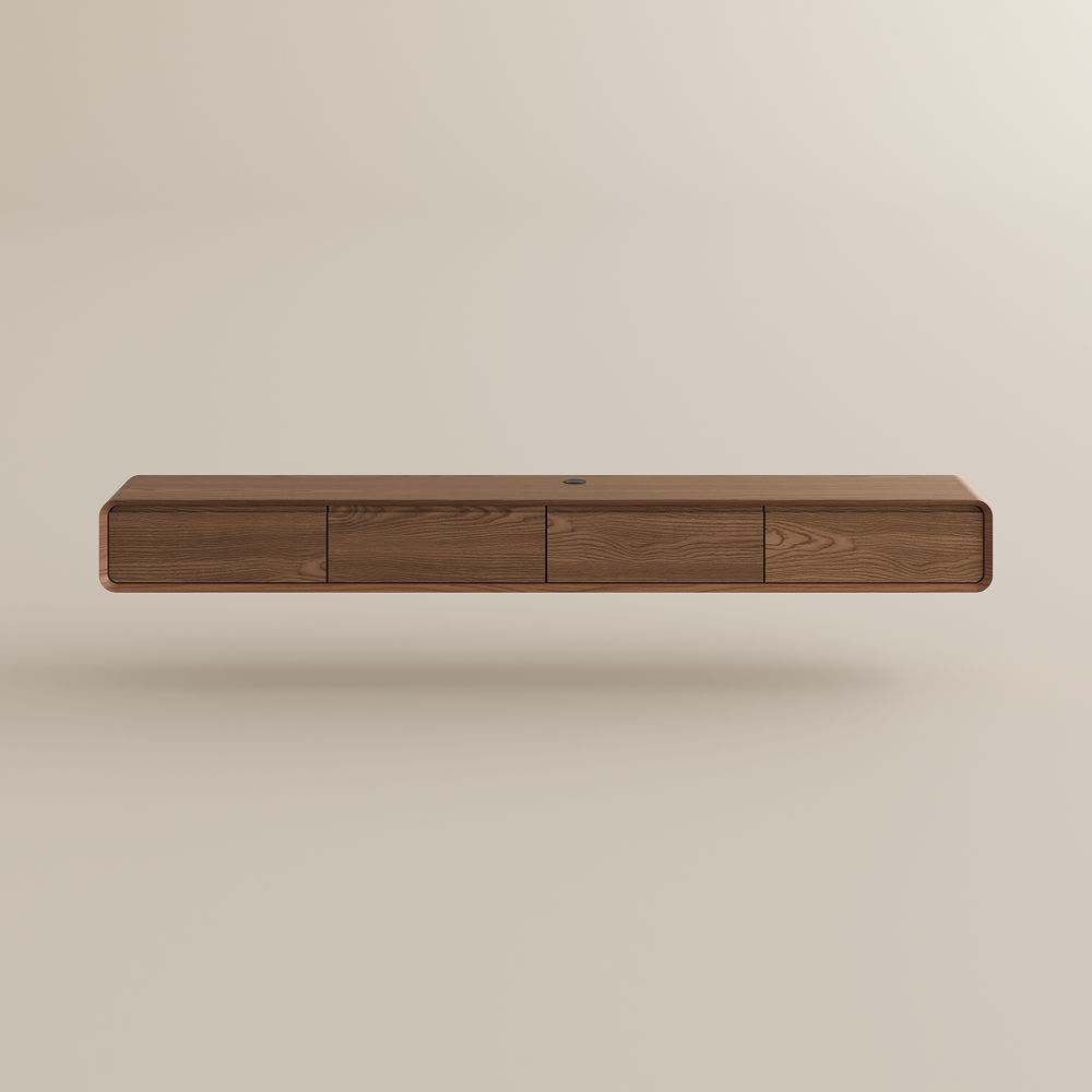 Modern Dark Wood MDF TV Stands