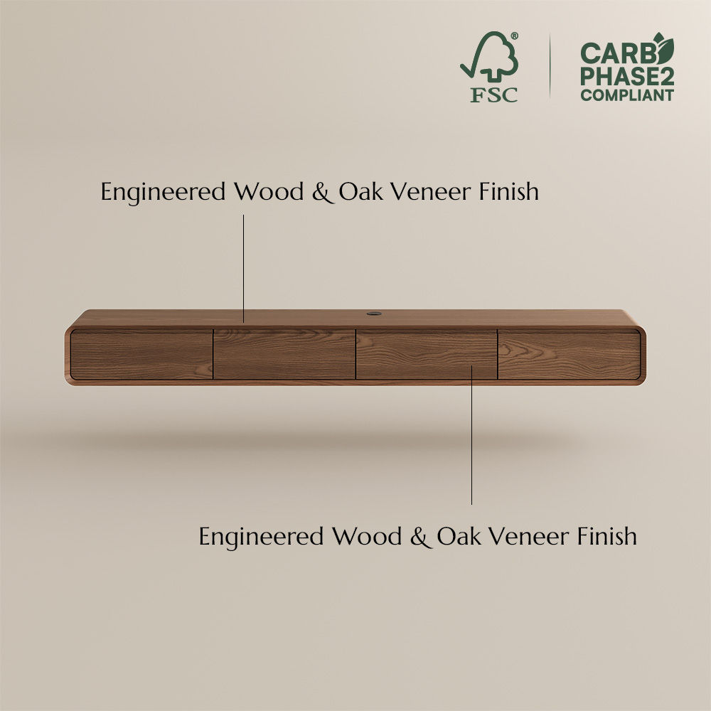 with Storage Dark Wood MDF TV Stands