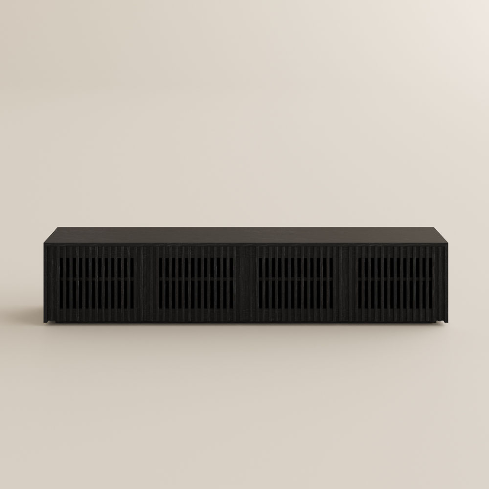 Modern Minimalist Black MDF TV Stands