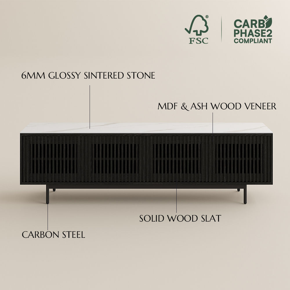 Living Room Black MDF TV Stands