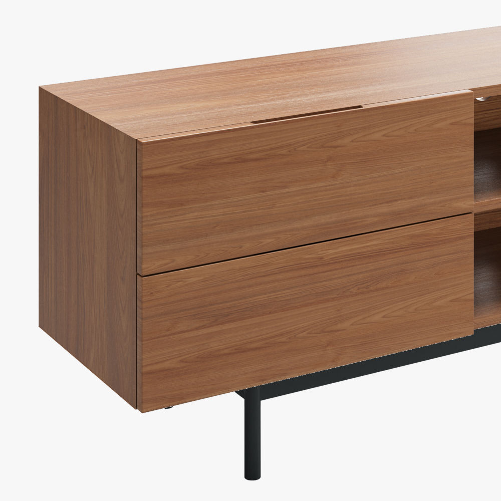 Dark Wood Plywood TV Stands