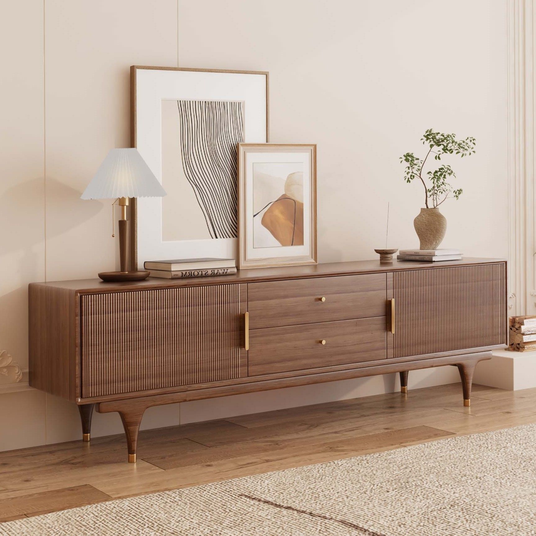 Walnut MDF TV Stands