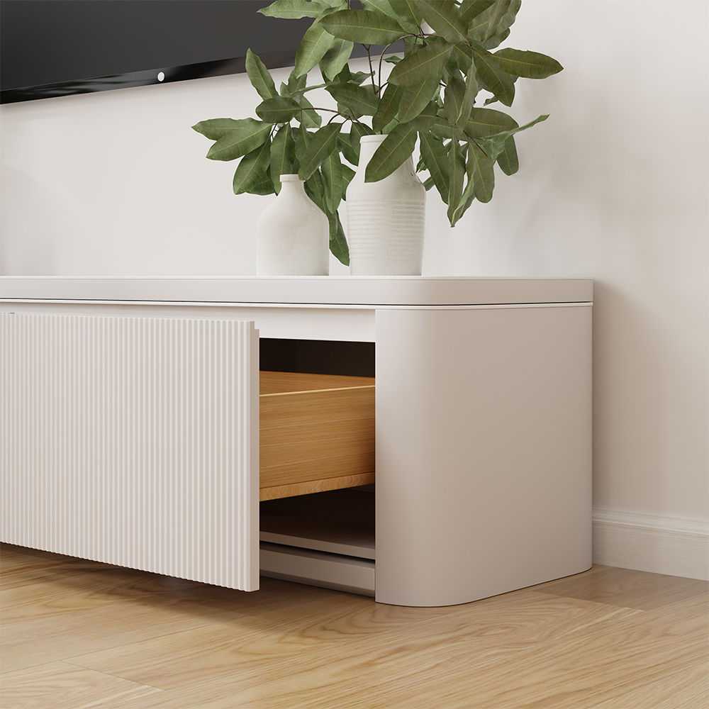 Weiß  MDF TV-Möbel