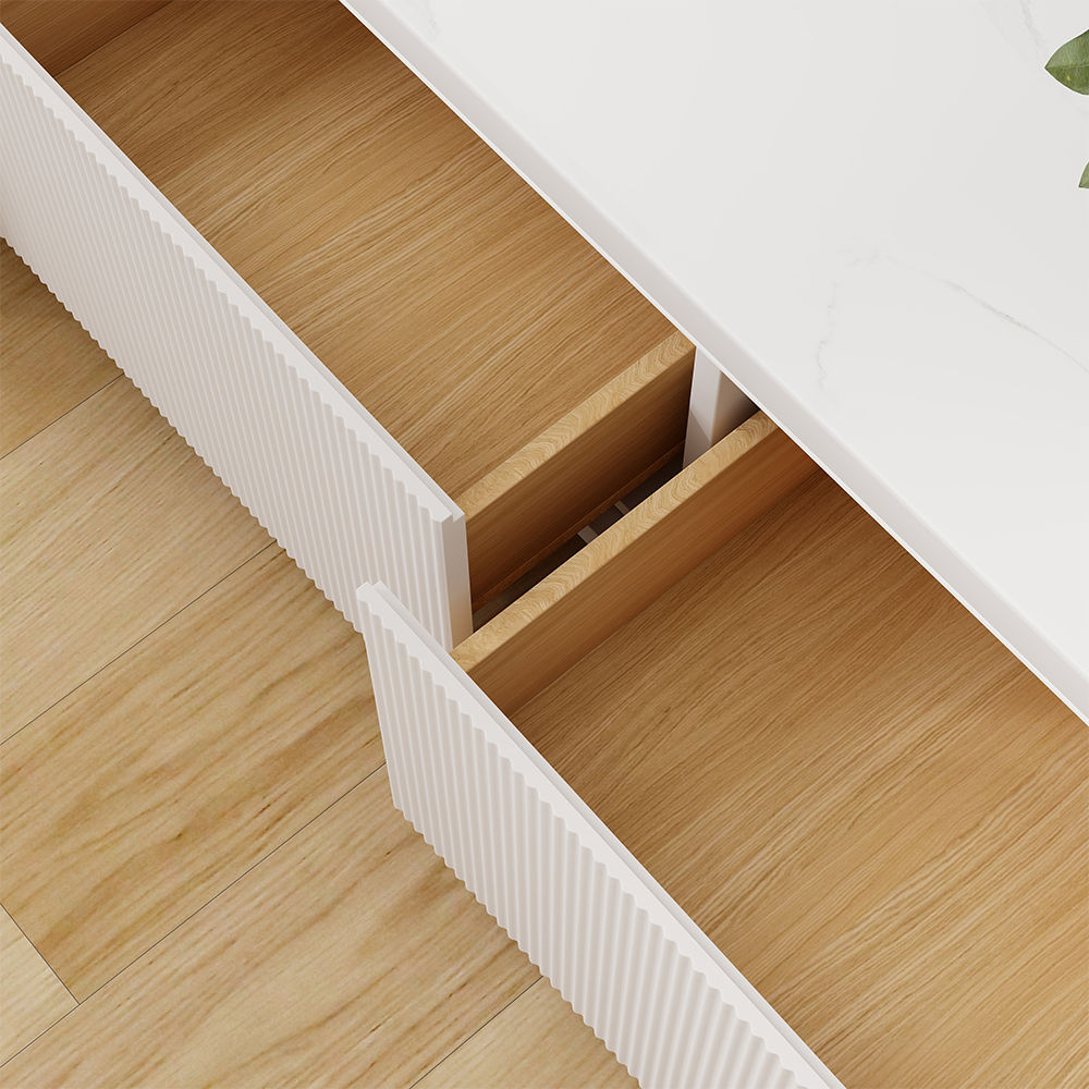 Weiß  MDF TV-Möbel