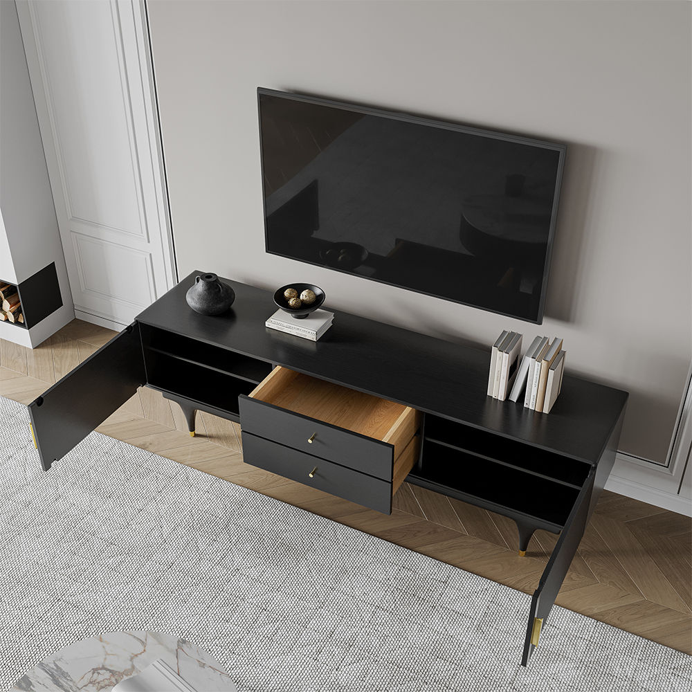Black MDF TV Stands