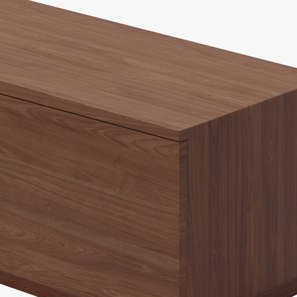 Dunkles Holz  MDF TV-Möbel