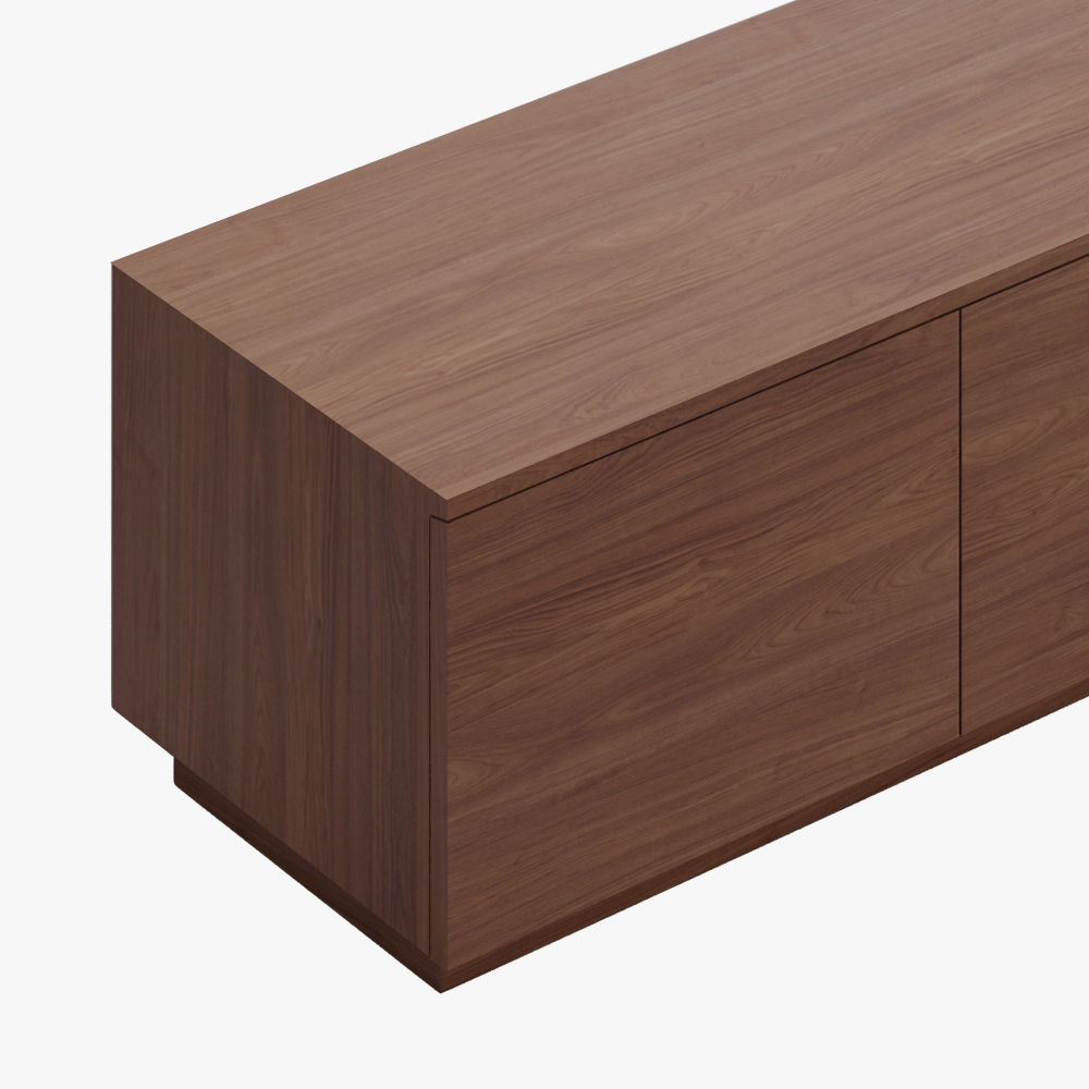 Dunkles Holz  MDF TV-Möbel