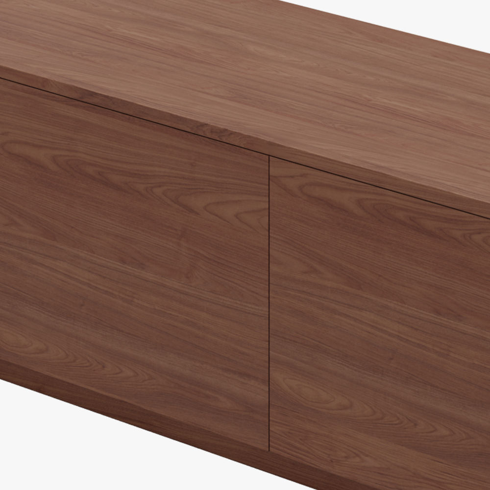 Dunkles Holz  MDF TV-Möbel