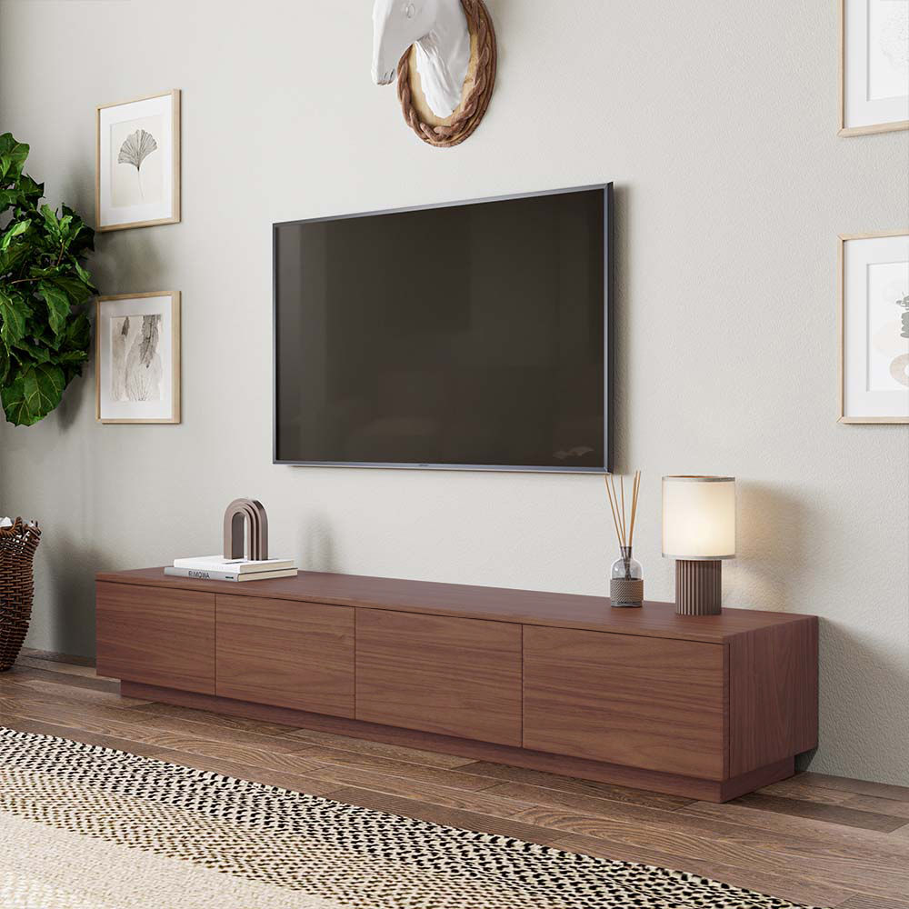 Dunkles Holz  MDF TV-Möbel