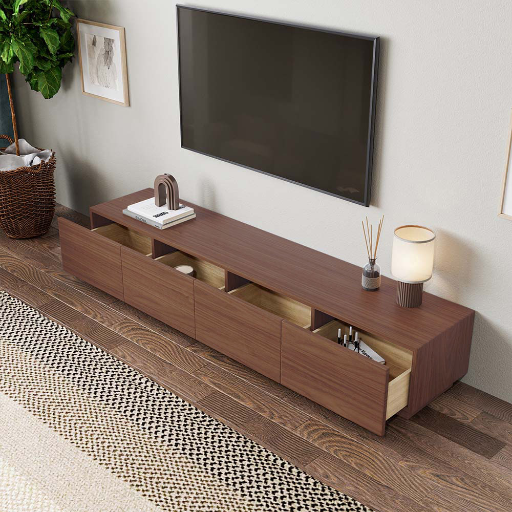 Dunkles Holz  MDF TV-Möbel