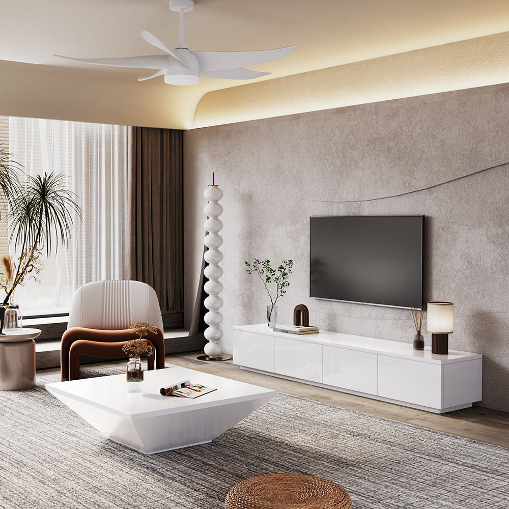 Bianco  MDF Supporti TV