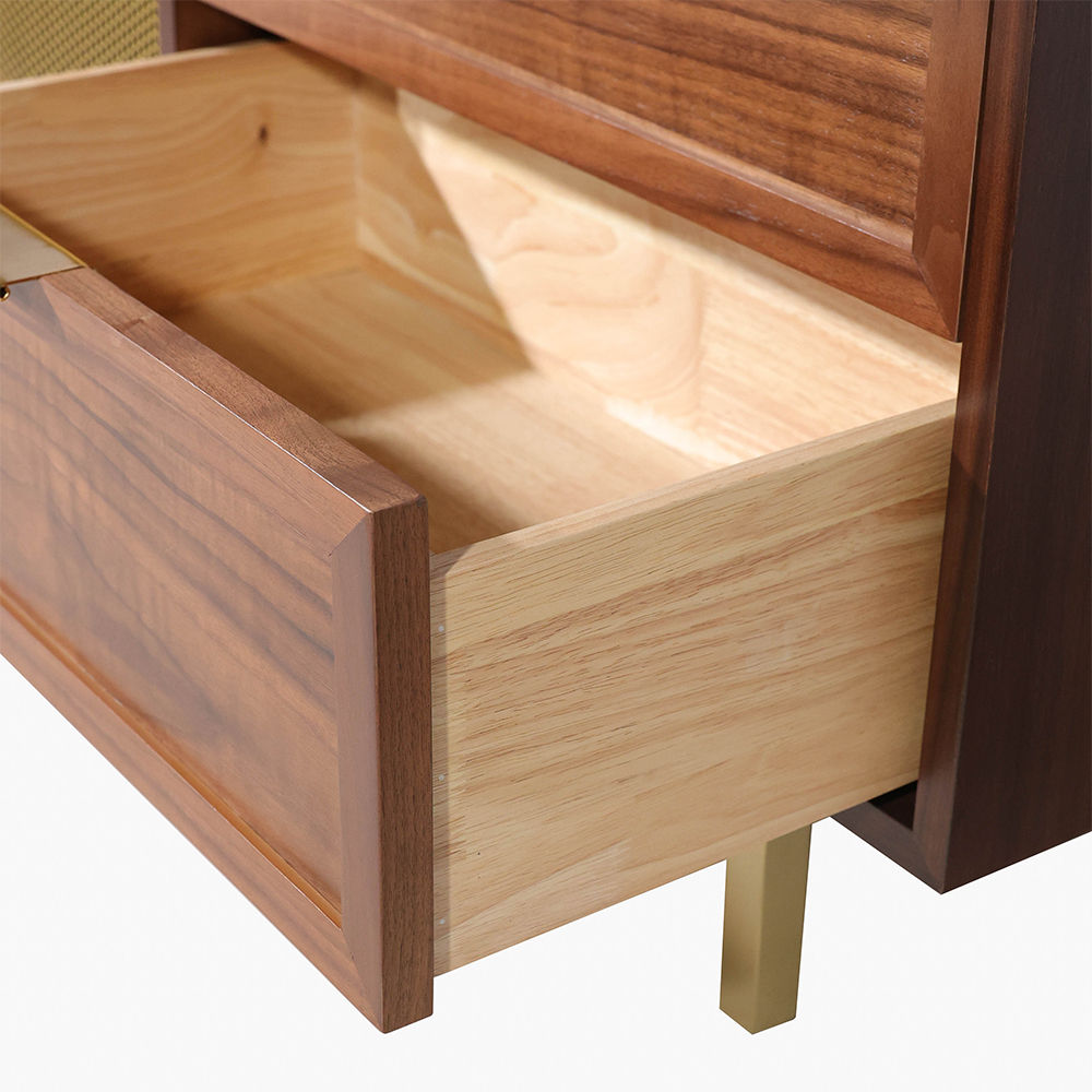 with Drawers Dark Wood MDF TV Stands