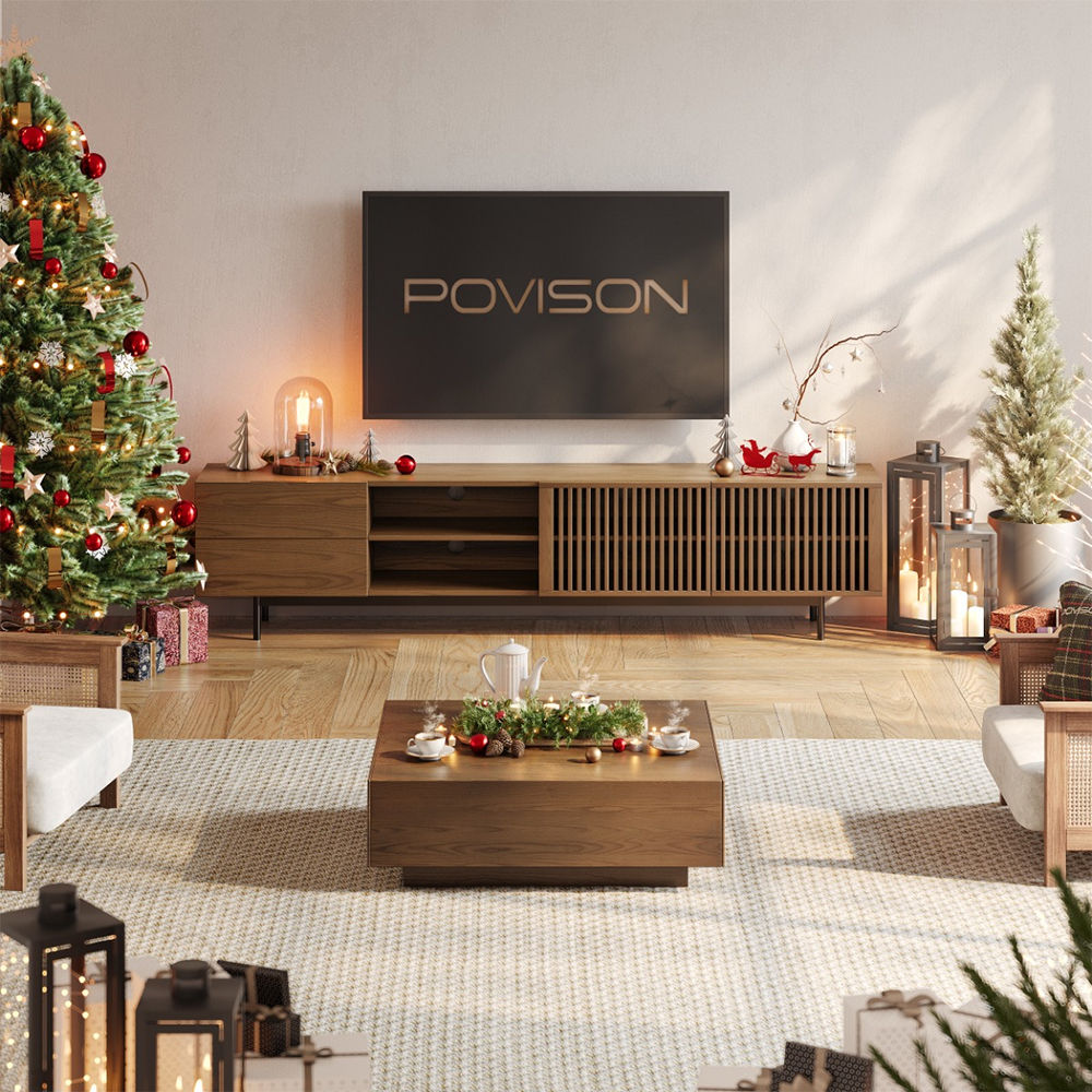 Con contenitore Legno scuro Compensato Supporti TV