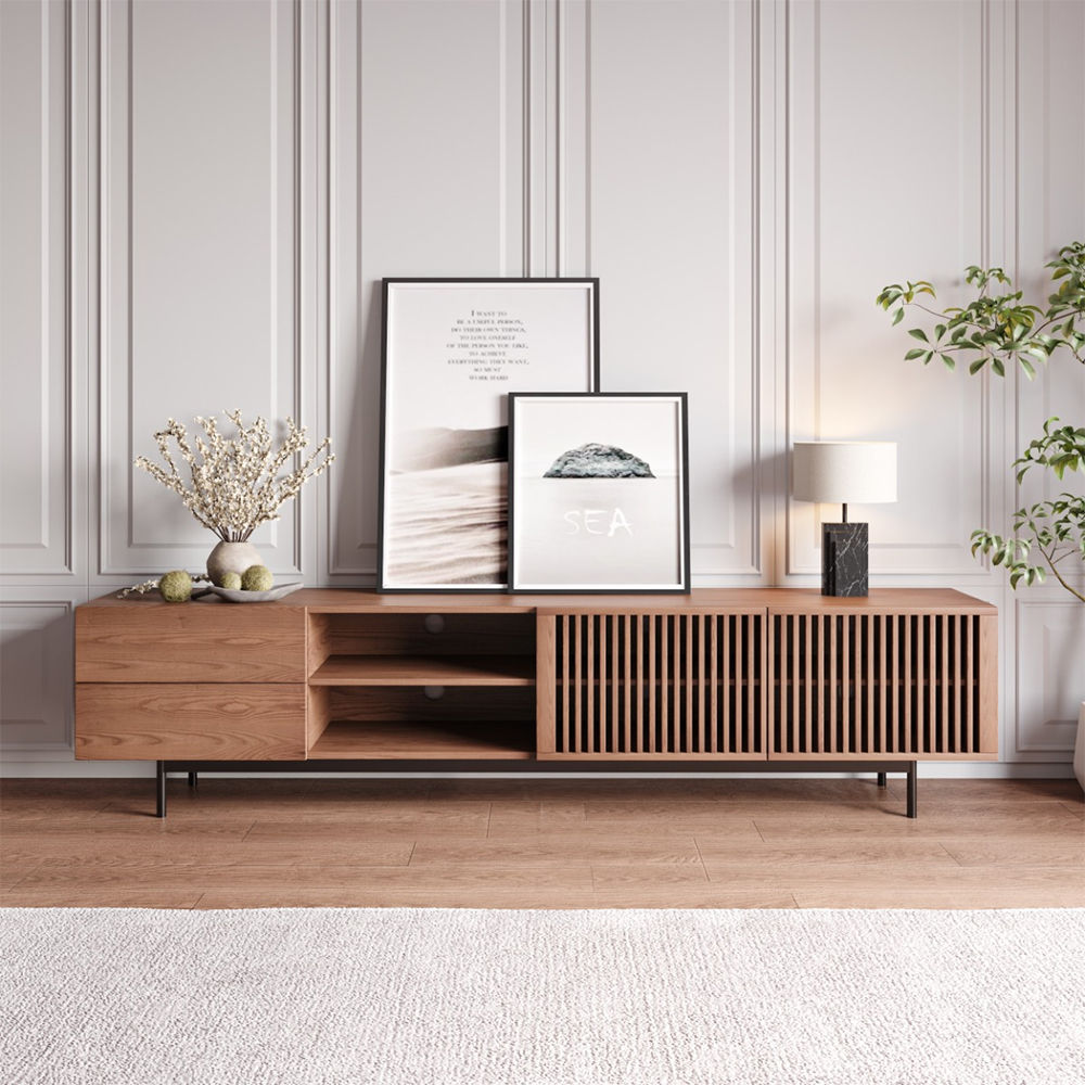 Con contenitore Legno scuro Compensato Supporti TV