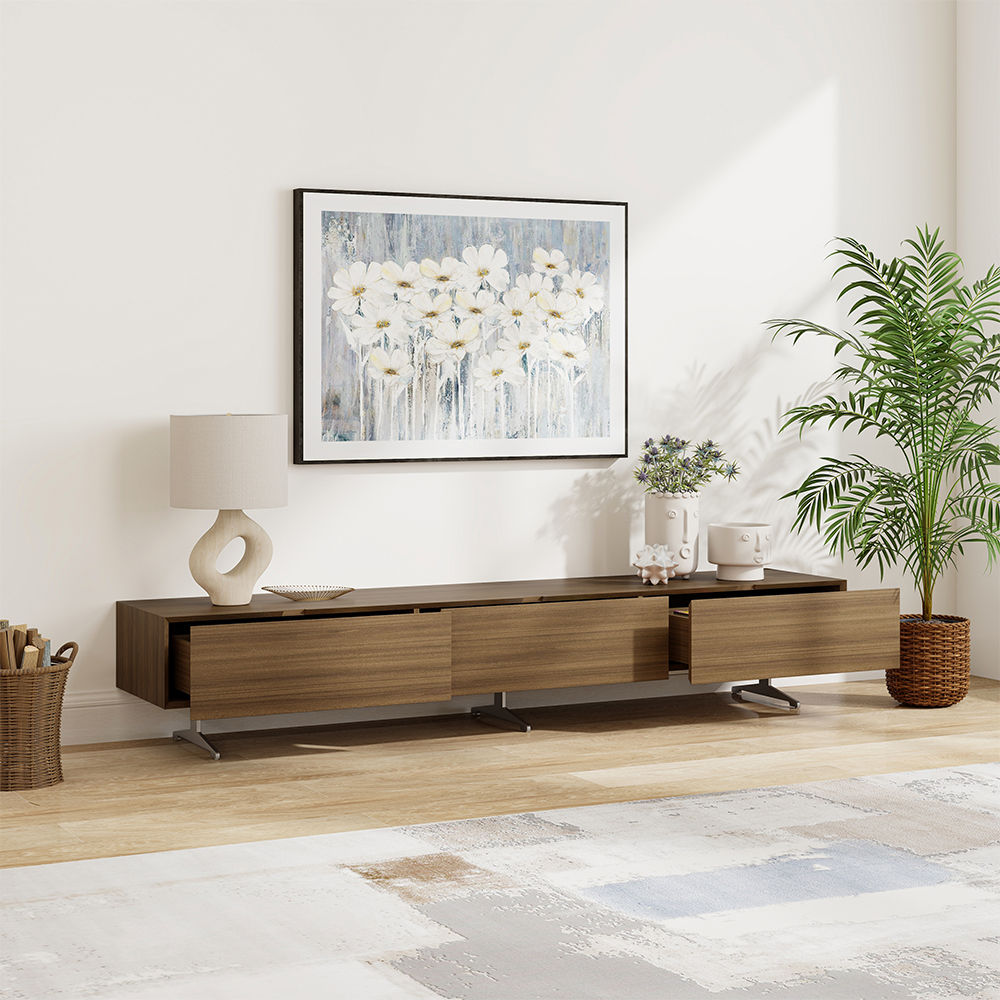 Modern Dark Wood MDF TV Stands