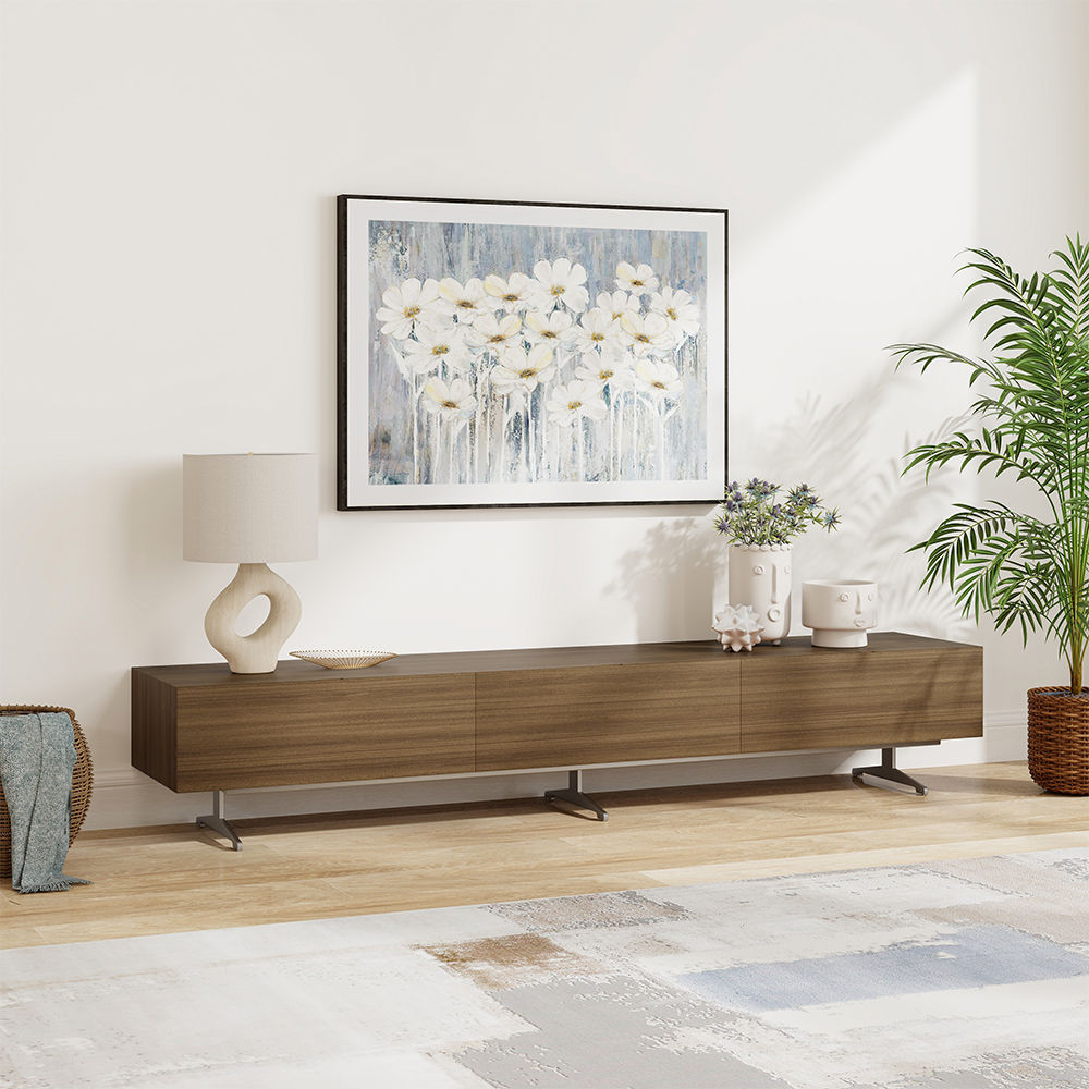 Fully Assemble Dark Wood MDF TV Stands