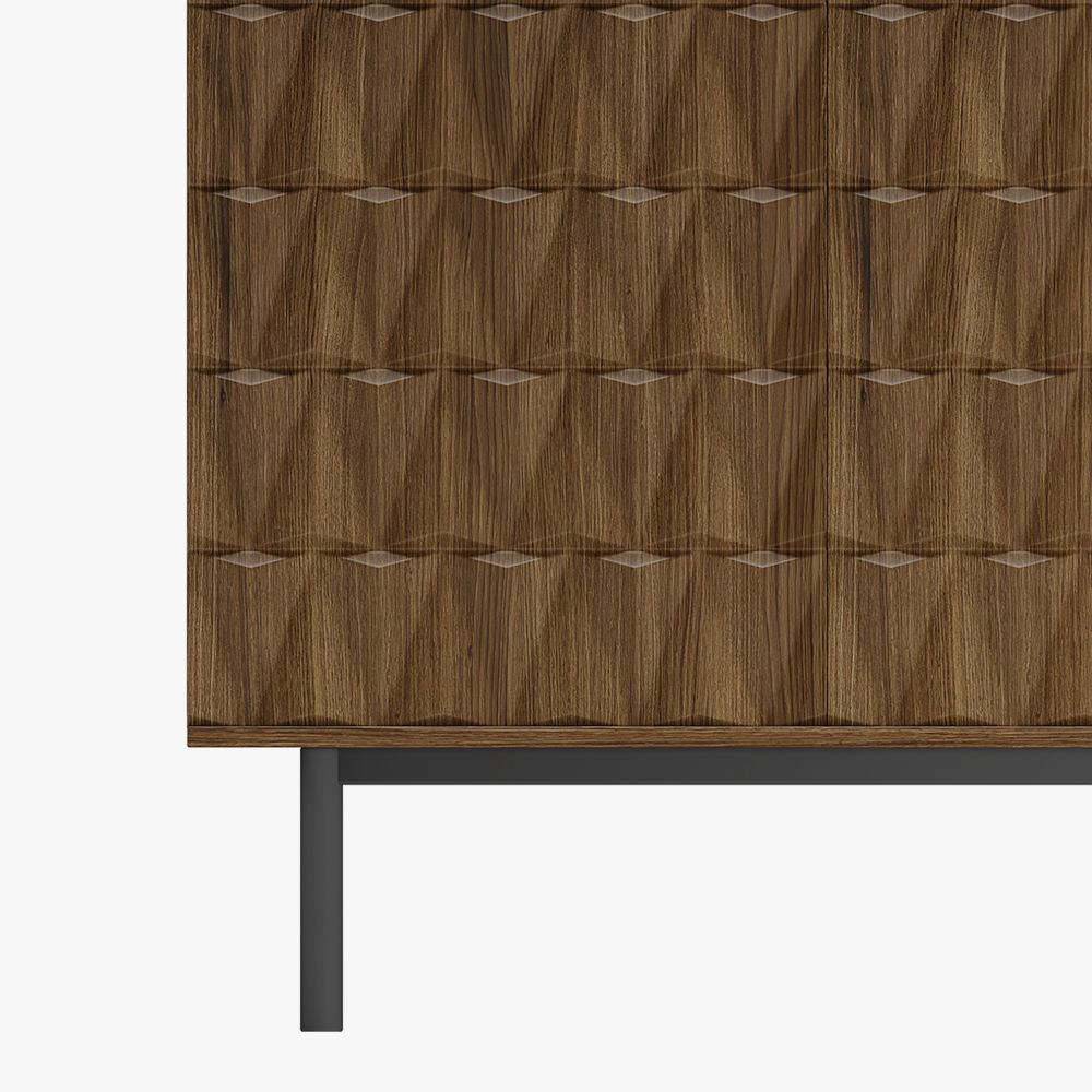Mid Century Modern Dark Wood MDF Entryway Chests & Cabinets