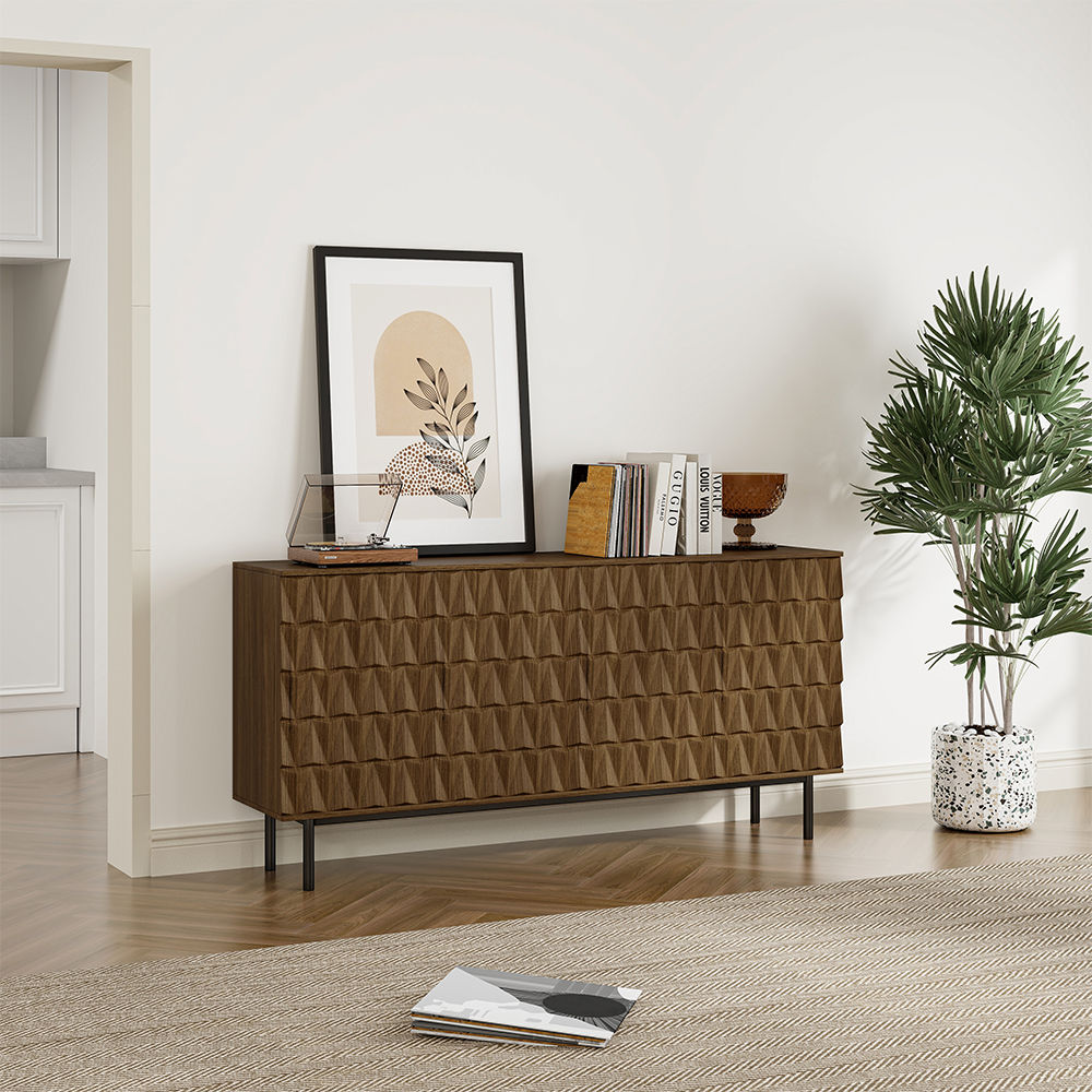 Modern Dark Wood MDF Entryway Chests & Cabinets