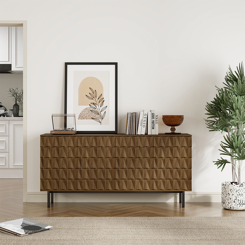 with Cabinets Dark Wood MDF Entryway Chests & Cabinets