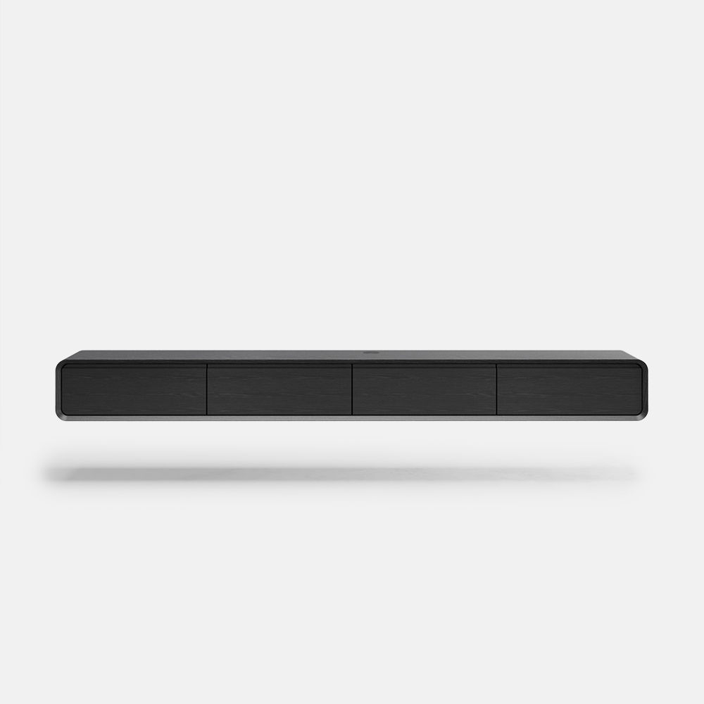 Floating Black MDF TV Stands