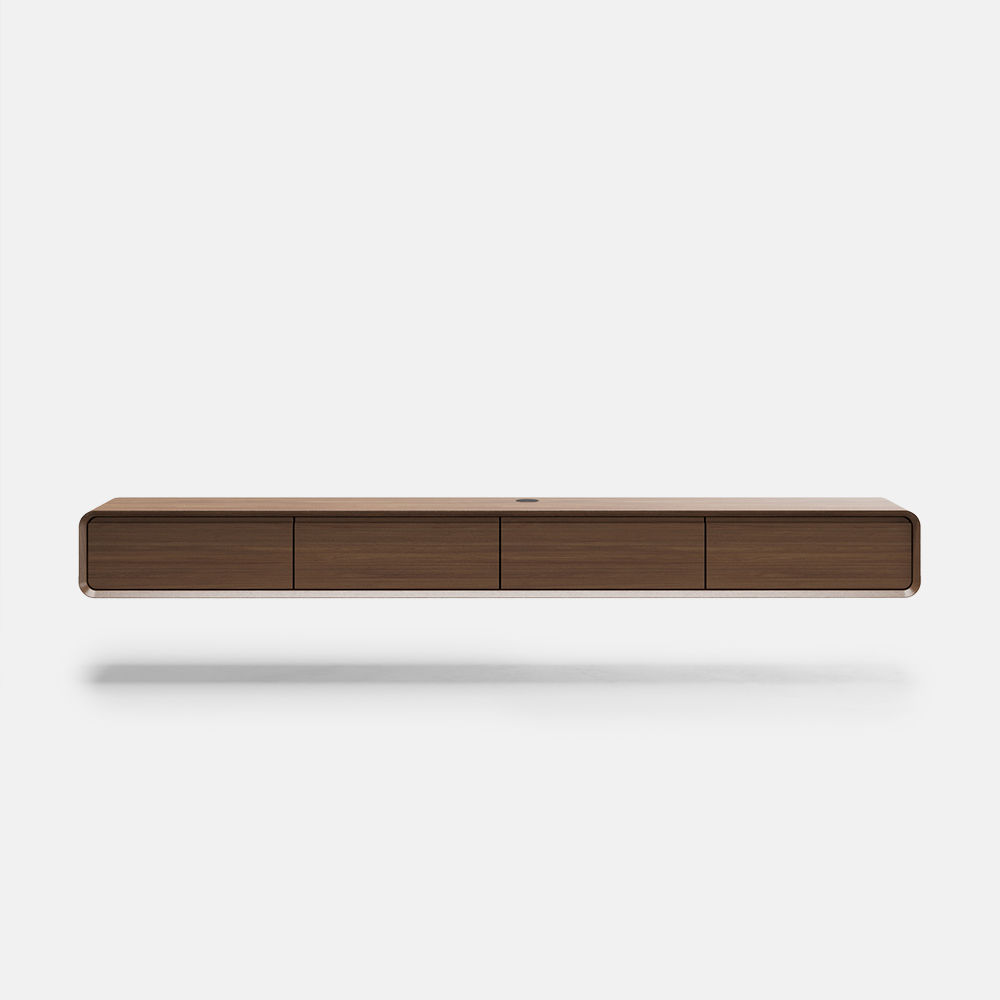 Partly Assemble Dark Wood MDF TV Stands