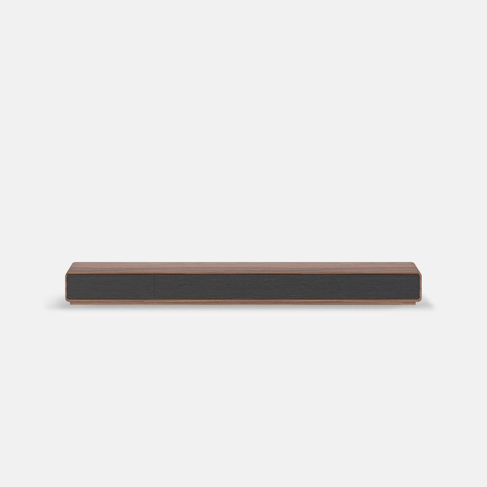 Dark Wood & Black MDF TV Stands