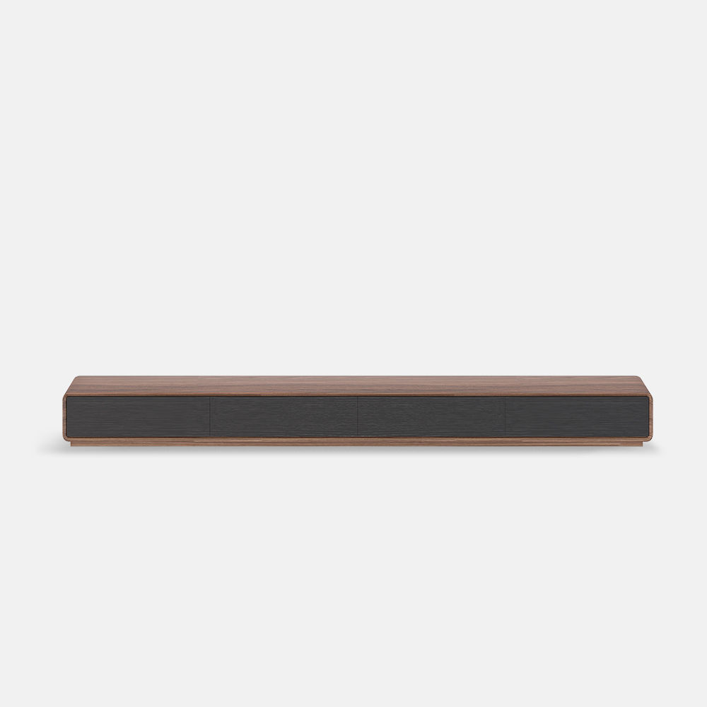 Dark Wood & Black MDF TV Stands