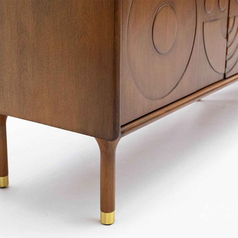 Modern Walnut Color MDF TV Stands