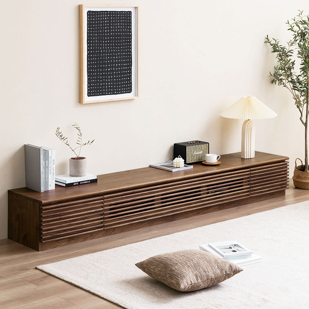 Dark Wood Plywood TV Stands