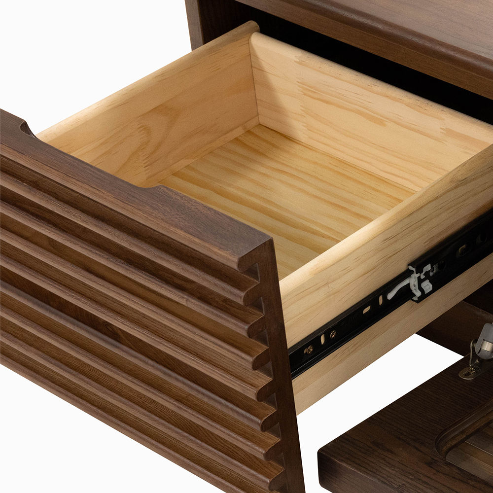Dark Wood Plywood TV Stands