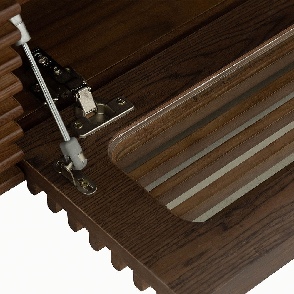 Dark Wood Plywood TV Stands