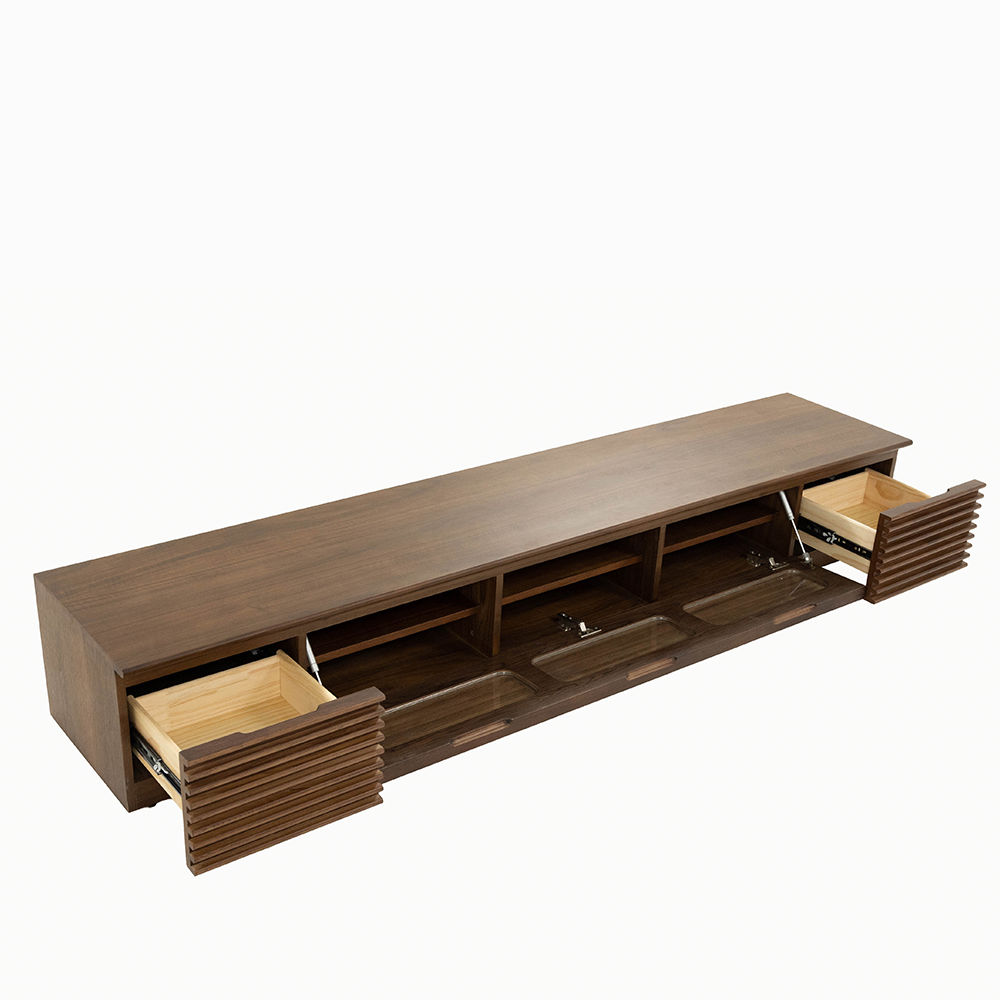 Dark Wood Plywood TV Stands