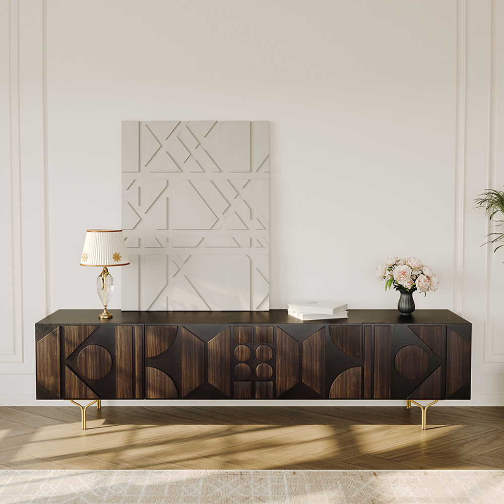 On the Ground Smoky MDF TV Stands