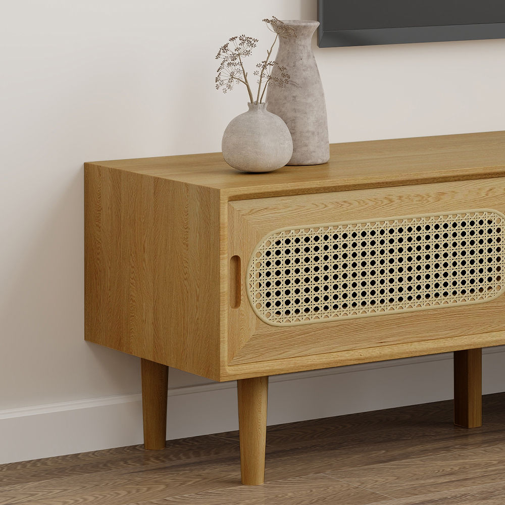 Oak Wood color White Oak TV Stands