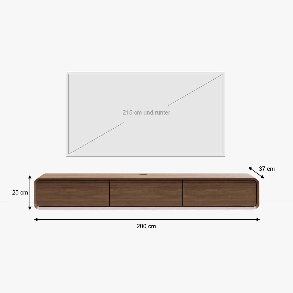 Parzialmente assemblato Legno scuro  MDF Supporti TV
