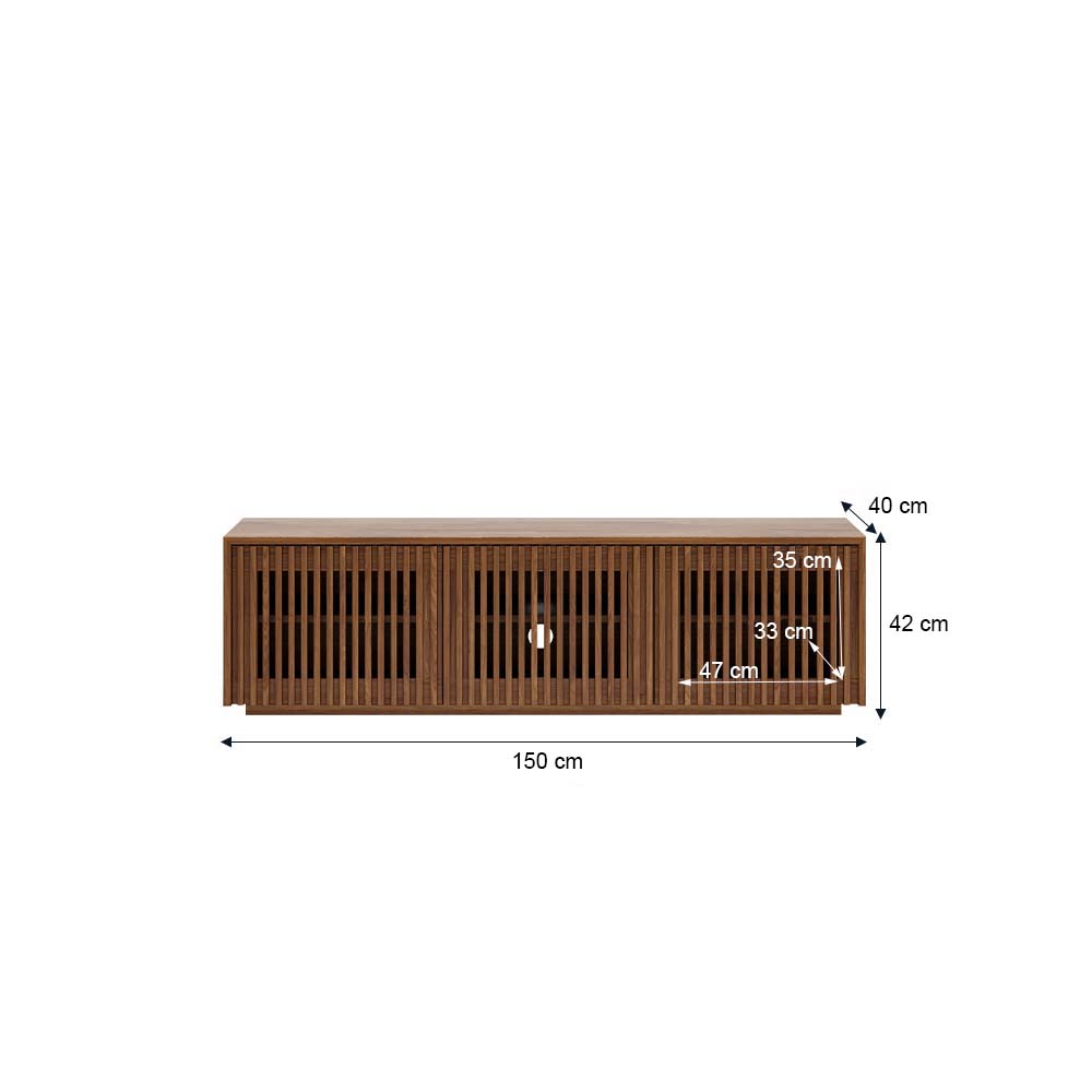 Mid Century Modern Bois foncé Contreplaqué Meubles TV