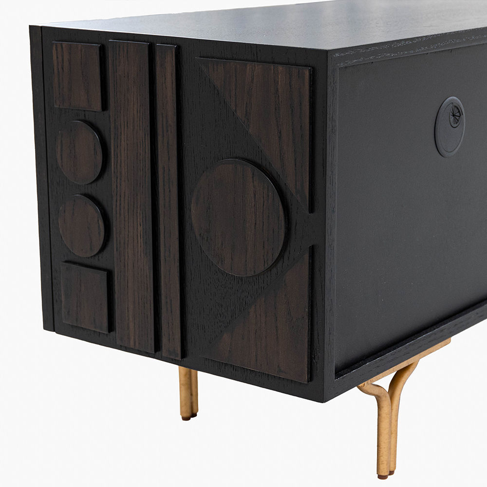 Wood Smoky MDF TV Stands