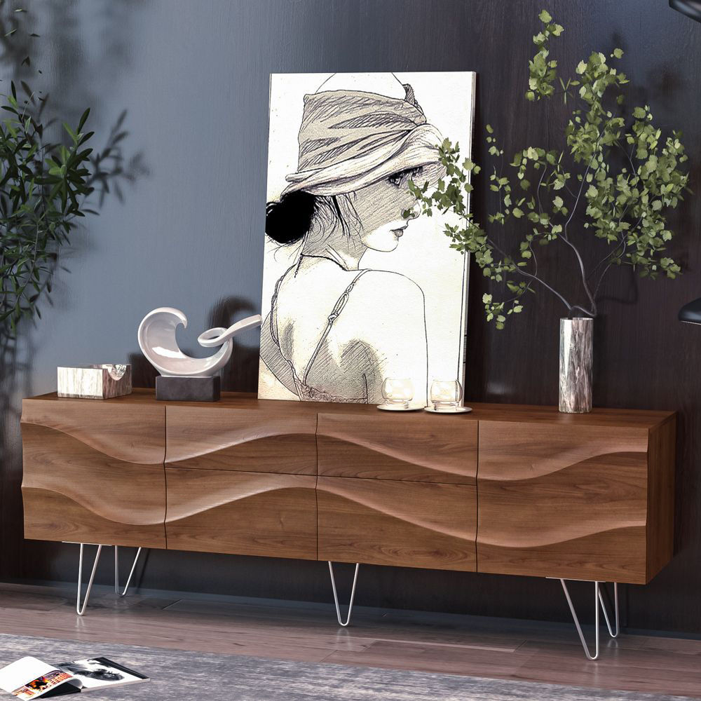 Dark Wood MDF TV Stands