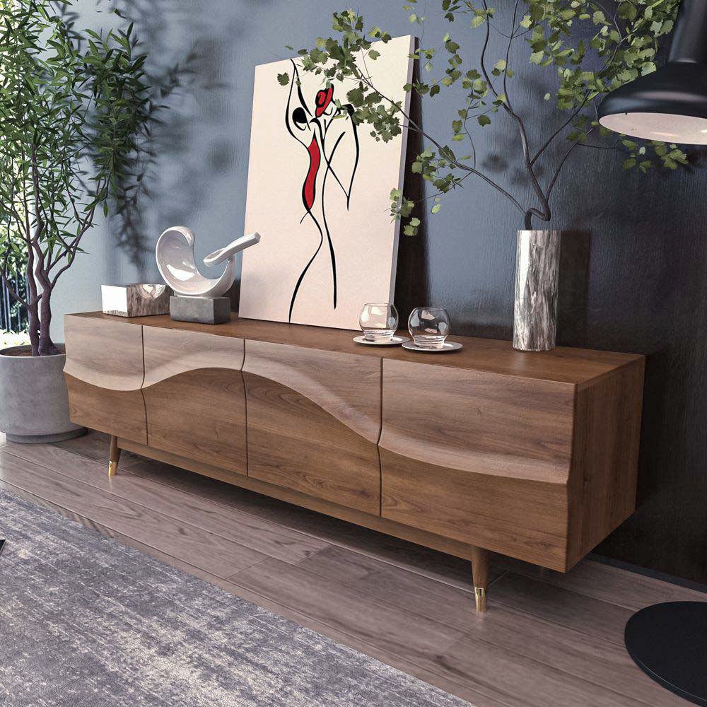 Dark Wood Wood TV Stands