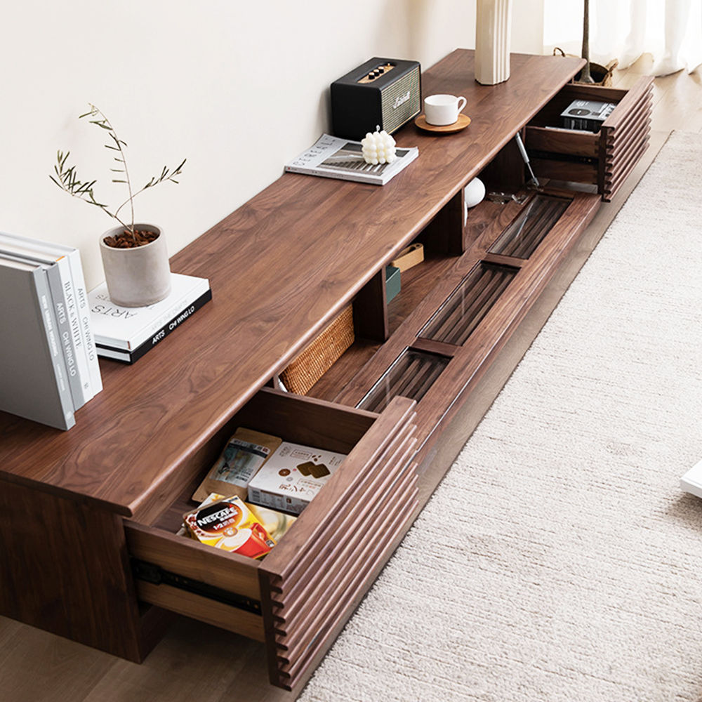 Dark Wood Plywood TV Stands