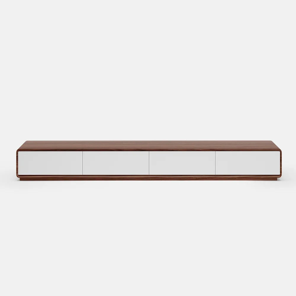 Dark Wood & White MDF TV Stands