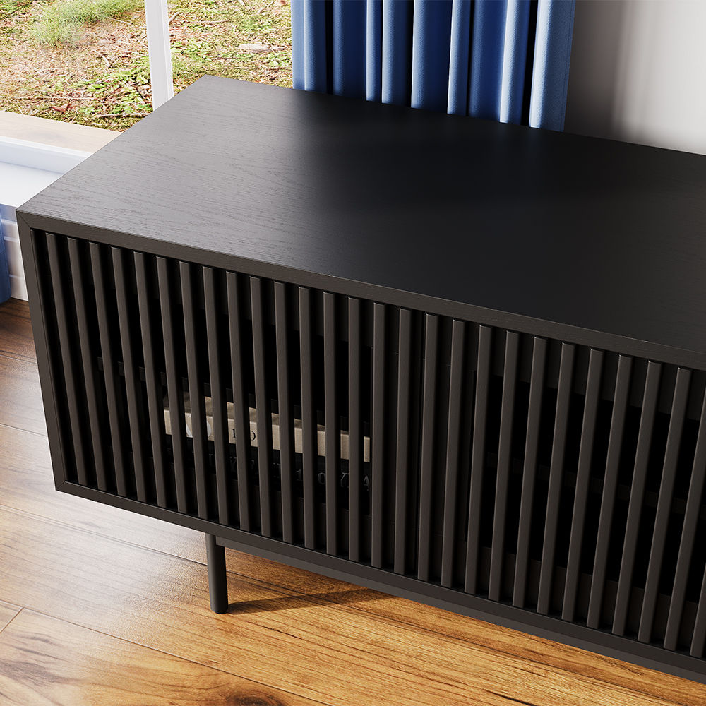 Modern Minimalist Black Plywood TV Stands