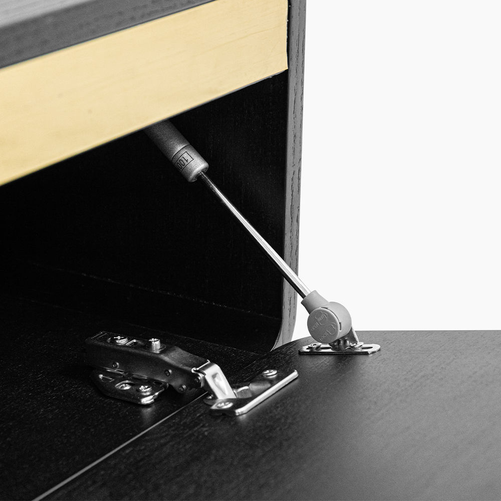 Partly Assemble Black MDF TV Stands