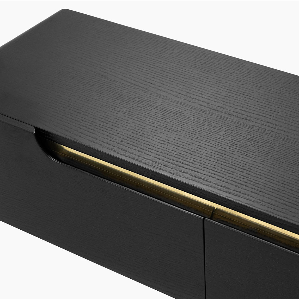 with Storage Black MDF TV Stands
