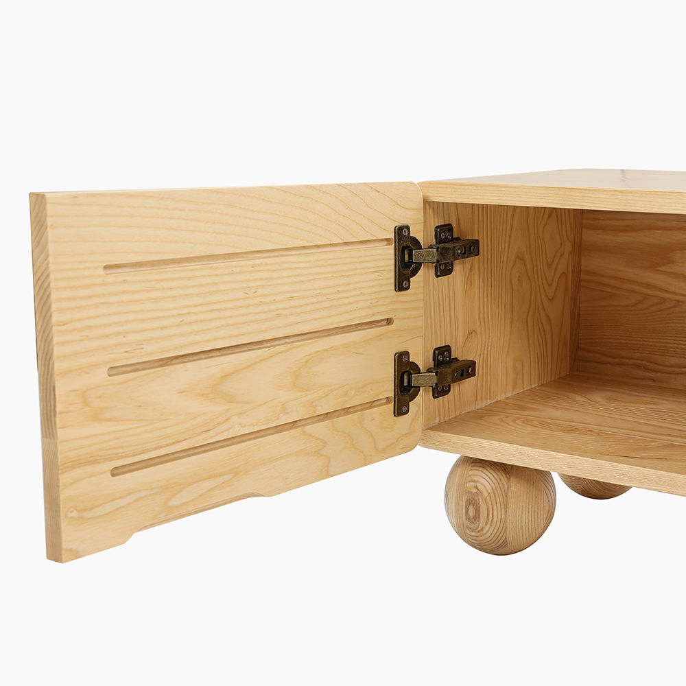with Drawers Wood color Plywood TV Stands