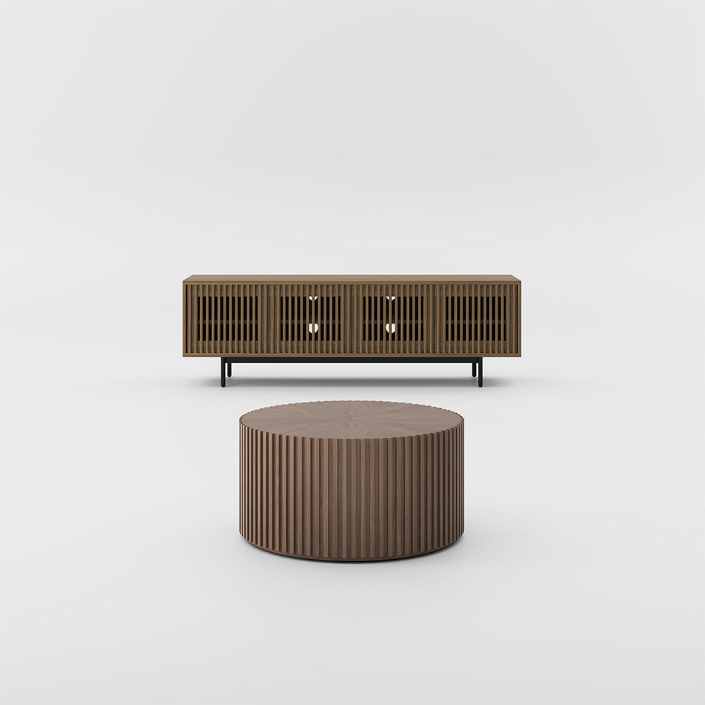 Dark Wood Plywood TV Stands