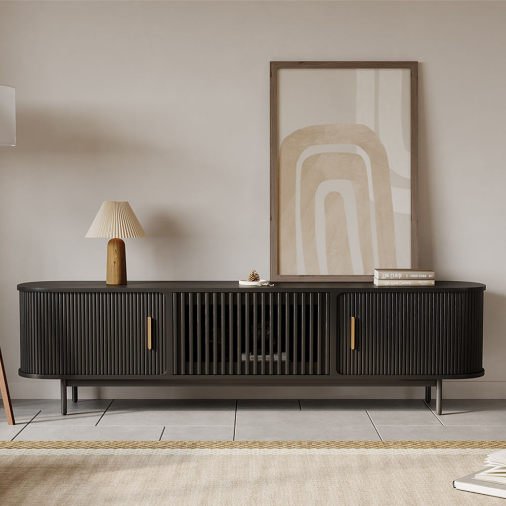 Mid Century Modern Black TV Stands