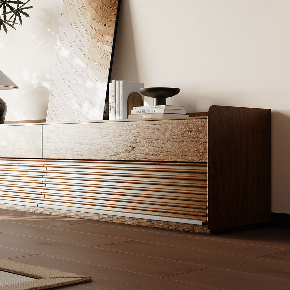 Walnut Plywood TV Stands