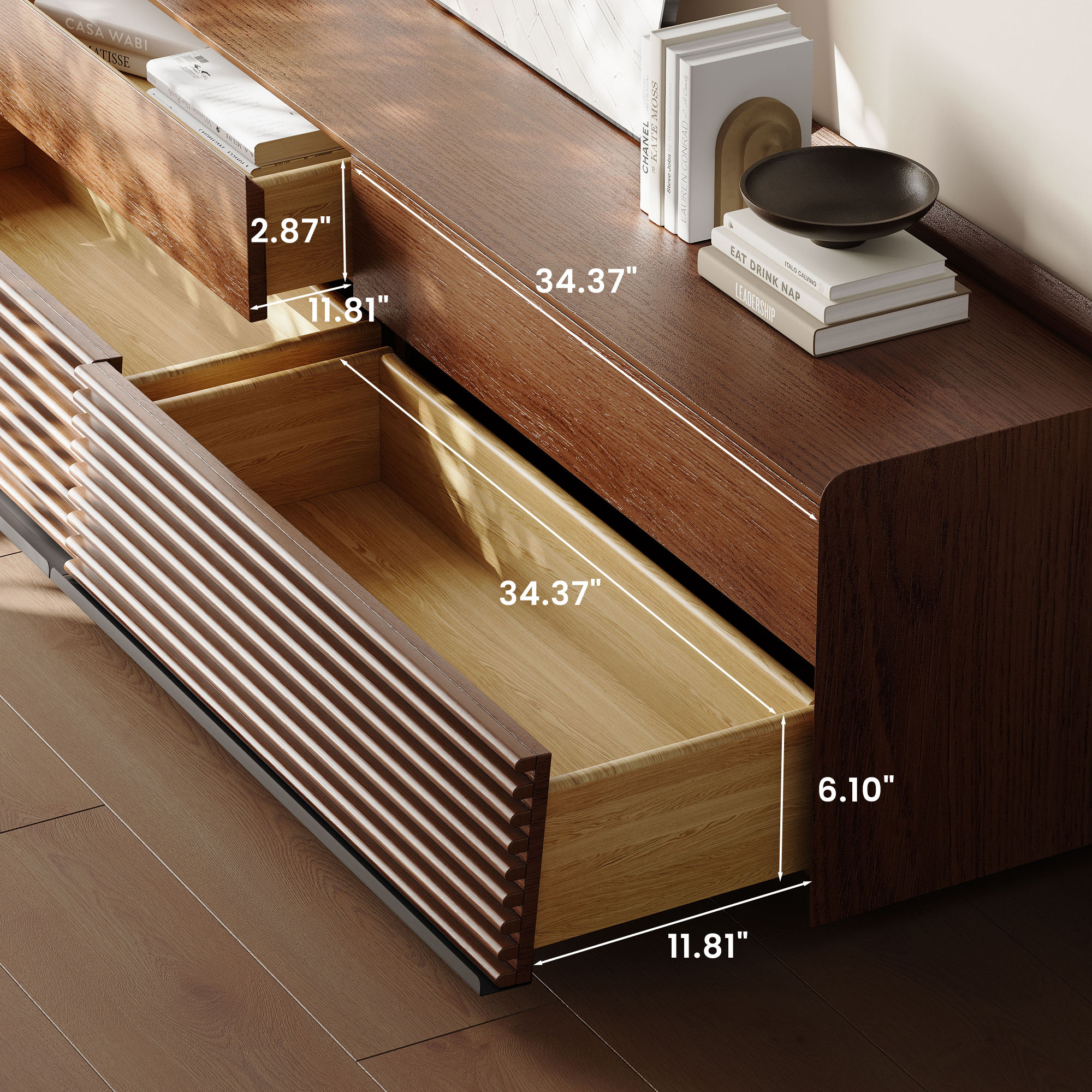 Walnut Plywood TV Stands
